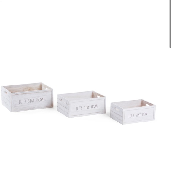 Rae Dunn Storage Crates